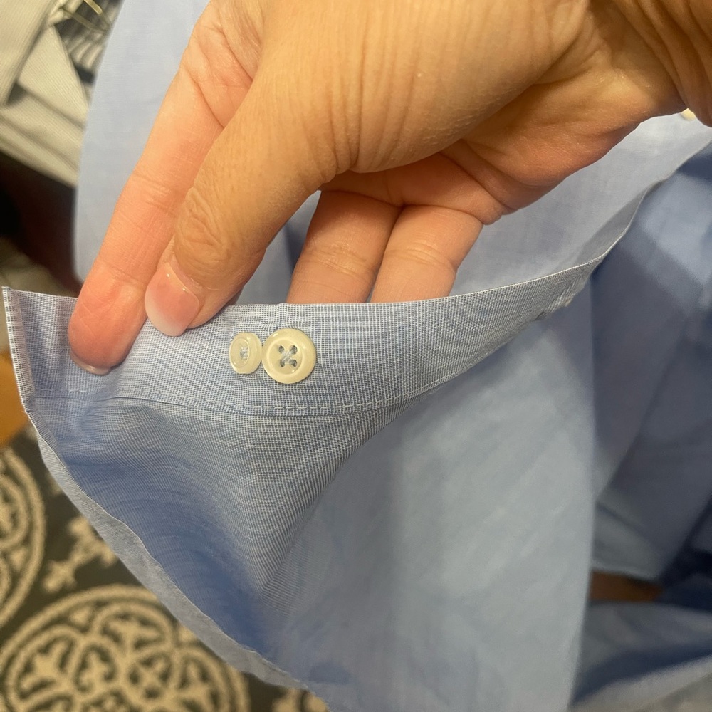 Croft & Barrow Men's Sky Blue Dress Shirt - Picture 13 of 14